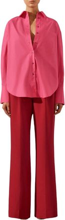 Shona Joy Estela Oversized Shirt In Azalea Pink