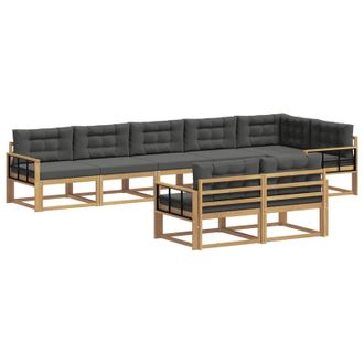 vidaXL Conjunto De Sof&aacute;s De Exterior 6 Pcs Blanco Y Antracita Vidaxl