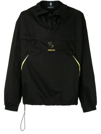 Marcelo Burlon Argentina windbreaker - men - Cotton/Polyamide/Polyurethane - L - Black