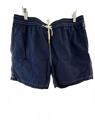 Hartford Mens Garment Dyed Trunks In Deep Blue