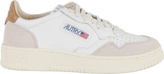 Autry Medalist Low Model Sneakers Featuring Suede Inserts And Logo Accents