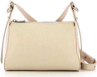 Coccinelle Tassen, Dames, Beige, ONE Size, Leer, Bishop Mini Tas Gekorst Leer