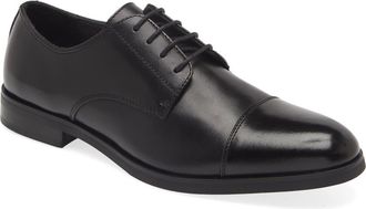 Nordstrom Elliott Cap Toe Lace-Up Derby in Black at Nordstrom, Size 10.5