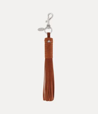 Vivienne Westwood Tassel Keyring Shiny Veget Tanned Camel One Size Unisex