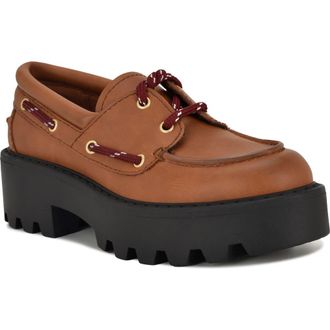 Nine West Kerisa Lug Sole Loafer in Dark Natural at Nordstrom Rack, Size 7.5