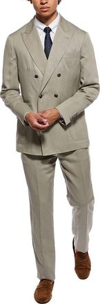 Brunello Cucinelli 2Pc Silk & Linen-Blend Suit