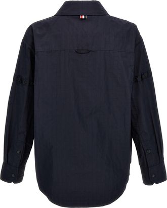 Thom Browne Mens Blue Polyamide Blouse