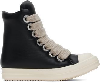 RickOwens LACE UP HI-TOP キャンバスシューズ 43 黒 RickOwens LACE UP HI-TOP キャンバスシューズ 43 黒 RickOwens
