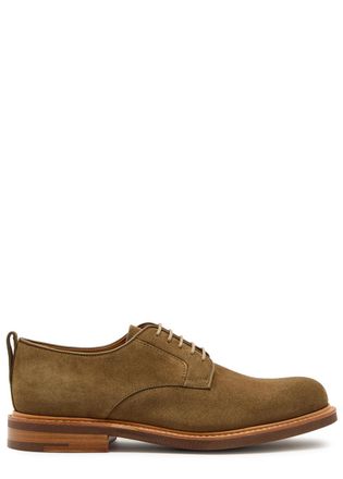 Churchs Churchs Pentire 2.0 Suede Derby Shoes - Dark Brown - 10 (IT44 / UK10)