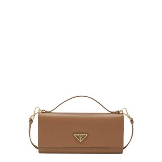 Prada Handbags, female, Beige, Size: ONE SIZE Portafoglio