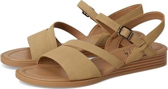 Blowfish Arrow Strappy Sandals Womens Sandals Taupe Suede : 7.5 M, Synthetic