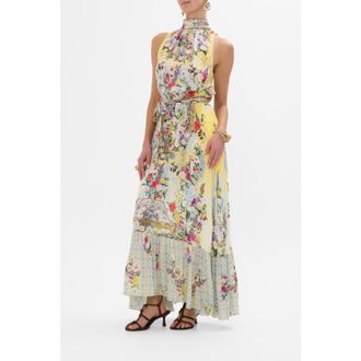 Camilla Necktie Dress With Elasticated Waist Flor Fantastica at Nordstrom, Size X-Large Au