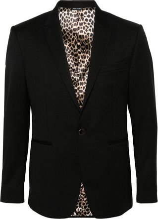 ERALDO single-breasted blazer - men - Virgin Wool - 46 - Black