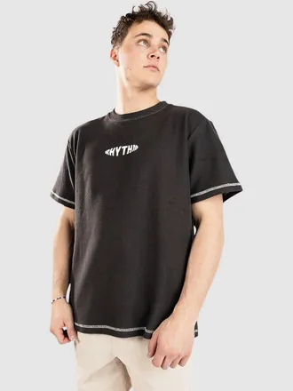Rhythm Terry Contrast T-Shirt zwart