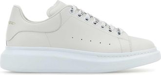 Alexander McQueen Alexander Mcqueen Chalk Leather Sneakers With Chalk Leather Heel