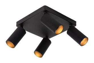 Netlighting Clubs Modern Ceiling Spotlight 4xGU10 Black