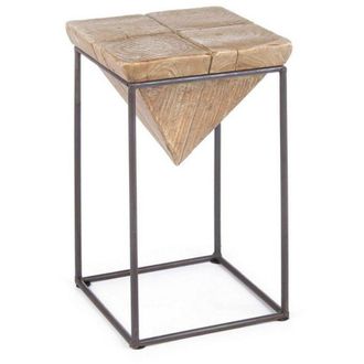 BIZZOTTO Sgabello per interno Prismy Struttura In Acciaio, Verniciata a Polvere Epossidica, 25,5 x 25,5 x 46 h cm -55 cm