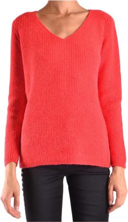 Ermanno Scervino Dames Truien Kleding Rood Aw 18 - Dames - V-hals truien - Rood - XS - Truien & Vesten