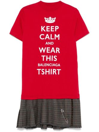 Balenciaga Keep Calm midi-jurk - Rood