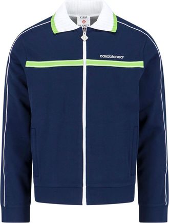 Casablanca Classic Ribbed Knit Sweater With Timeless Design