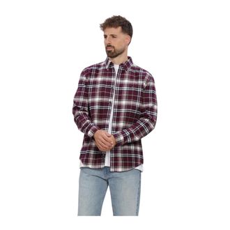 Tommy Jeans Reg Flannel Check Shirt Ext - Heren - Overhemden - Rood - Maat: M Flanel
