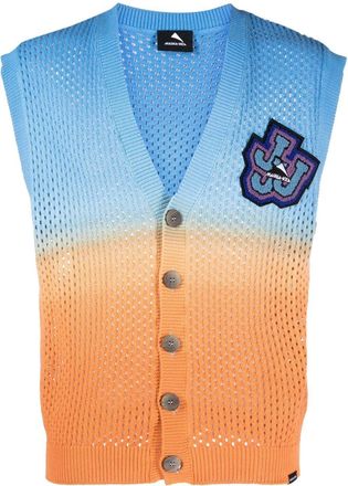 Mauna Kea logo-patch gilet - men - Cotton - M - Blue