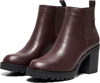 Only Barbara Polyurethane Womens Chocolate Brown Heeled Chelsea Boots Pu - Size UK 8