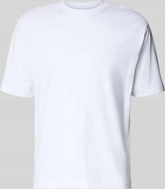 Mc Neal T-Shirt mit geripptem Rundhalsausschnitt in Weiss, Gr&ouml;&szlig;e XXXL