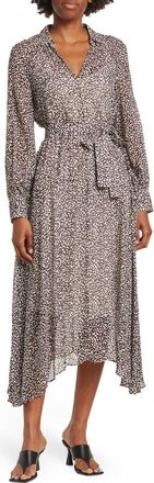 BOSS Dawala Tie Waist Midi Dress in Open Miscellanous at Nordstrom Rack, Size 2