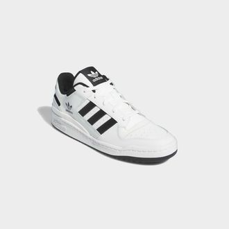 adidas Sneaker ADIDAS ORIGINALS FORUM LOW CL, Herren, Gr. 44,5, schwarz-weiss (core wei&szlig;, core schwarz, core wei&szlig;), Baumwolle, Schuhe Sneaker