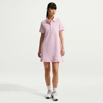 Nike Womens Golf Polo Dress in Pink | IF8522-663