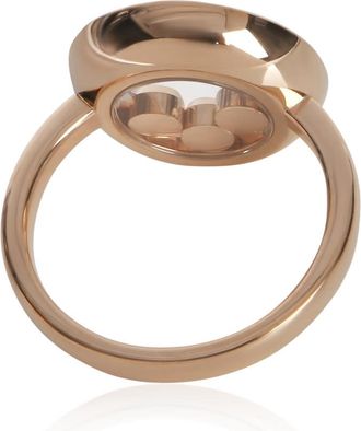 Chopard Pre-Owned Chopard Rose Gold Sapphire and Diamond Happy Diamond Ring