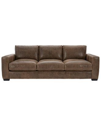 Bernhardt Dawkins Leather Sofa