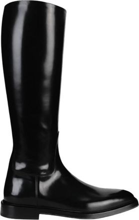 Ferragamo Ferragamo Fluid Leather Riding Boots, Size 9