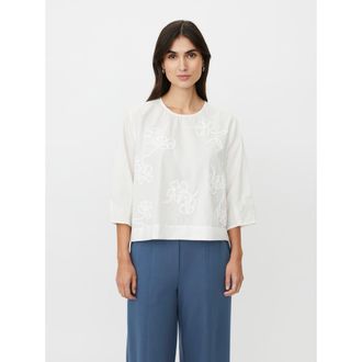 Masai MaDrenithra Embroidered Blouse in Jet Stream at Nordstrom, Size Xx-Large