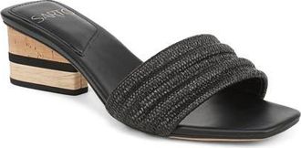 Franco Sarto Waverly Slide Sandal in Black at Nordstrom, Size 5.5