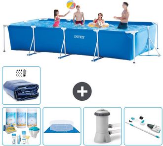 Intex Piscina Con Estructura Rectangular - 450x220x84 Cm - 7-piezas S20077