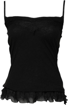 Scervino Street Wool Sleeveless Square Neck Tank Womens Top