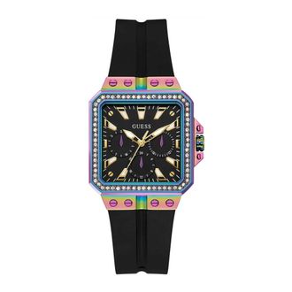 Guess Damesarmbandhorloge Libra Multifunction zwart- veelkleurig 34 mm Gw 0618L3 - Dames - Horloges - Zwart - ONE Size - Accessoires