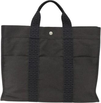 Herm&egrave;s Pre-owned Tote Bags, female, Gray, Size: ONE SIZE Pre-owned Fourre-tout herline