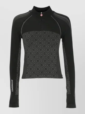 Casablanca high neck crew sweater geometric pattern
