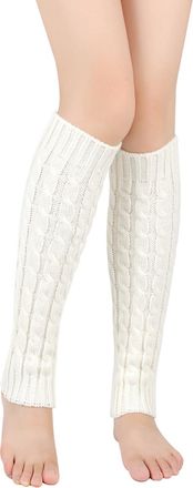 SHEKINI Ankle Leg Warmer Fashion Winter Knit Crochet Womens Leg Warmer Girls Knee High Leg Warmers