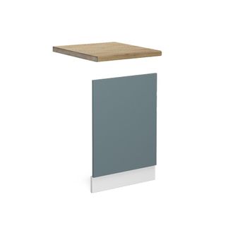 Vicco Panel Frontal R-line, Gris Azulado, 45 Cm, Et Roble