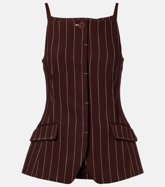 SIMKHAI Edie striped top