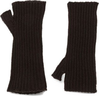 MRZ Wool and Cashmere Fingerless Gloves - Black