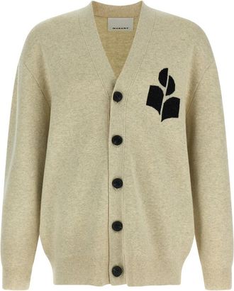Isabel Marant Curtis Cardigan - Heren - Vesten - Beige - XL - Katoen - Truien & Vesten