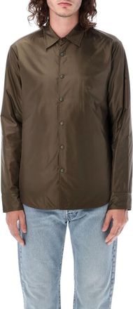 Aspesi Olive Lilo Taffeta Padded Overshirt