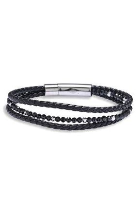 Eye Candy Los Angeles Alonso Layered Beaded Bracelet in Black at Nordstrom Rack