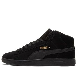 Puma Smash v2 Mid Winter Black Team Gold 375870-02