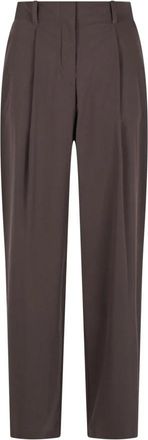 Herno Rechte broek - Dames - Straight fit broeken - Bruin - M - Broeken